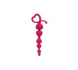 Gossip Hearts On A String Magenta Anal Beads